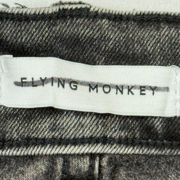 Flying Monkey Women's Distressed Straight Black Gray Denim Jeans Size 16W NWOT - Picture 5 of 10